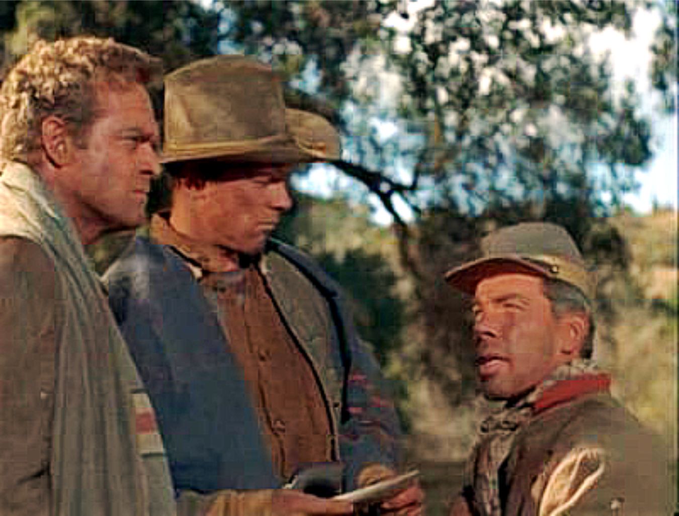 The Raid (1954) - Heflin (right) Marvin (left)