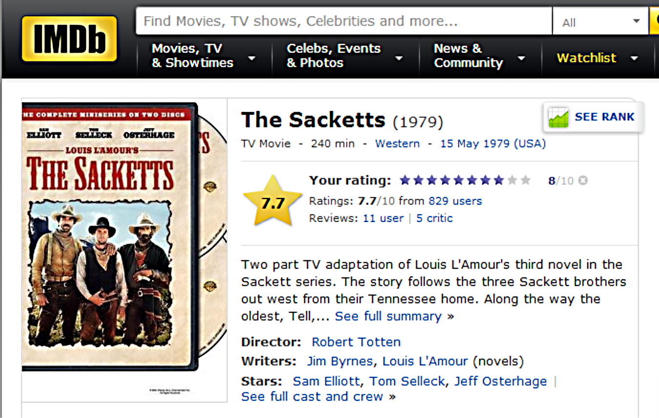 The Sacketts IMDB review