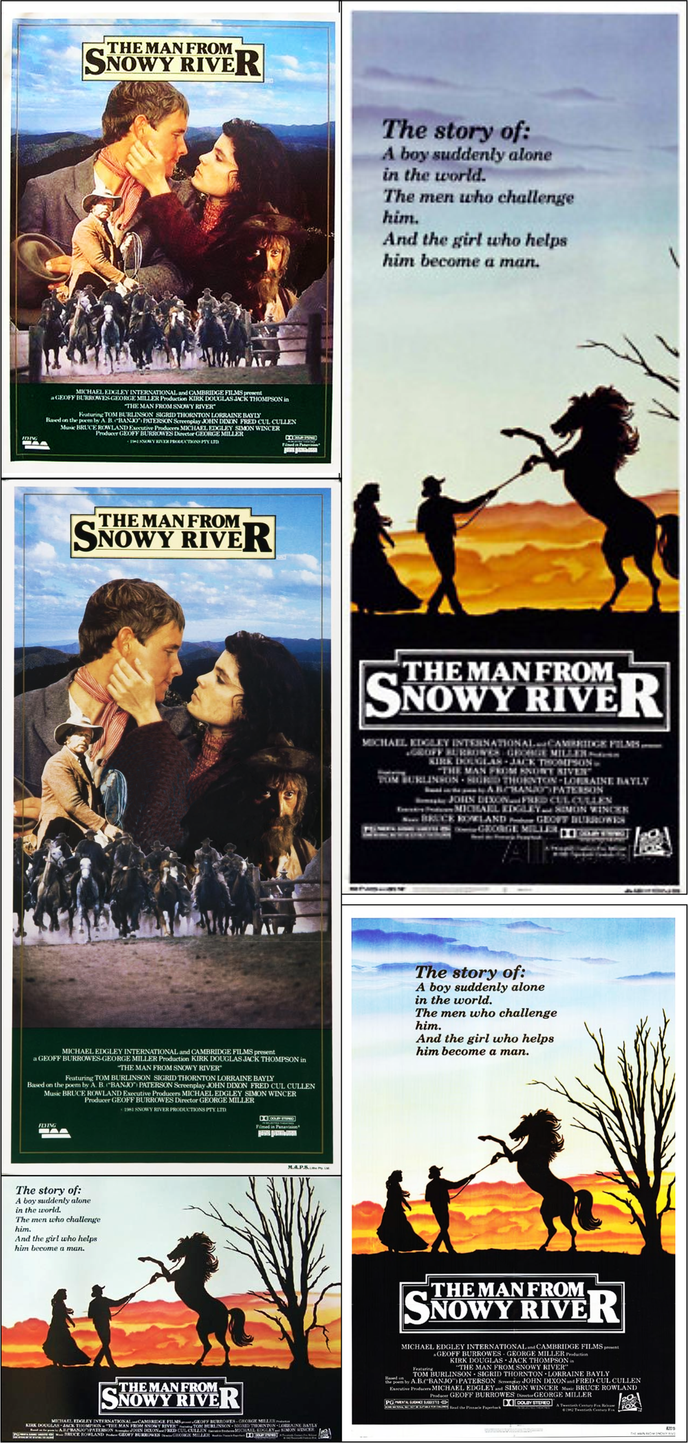 The Man from Snowy River posters