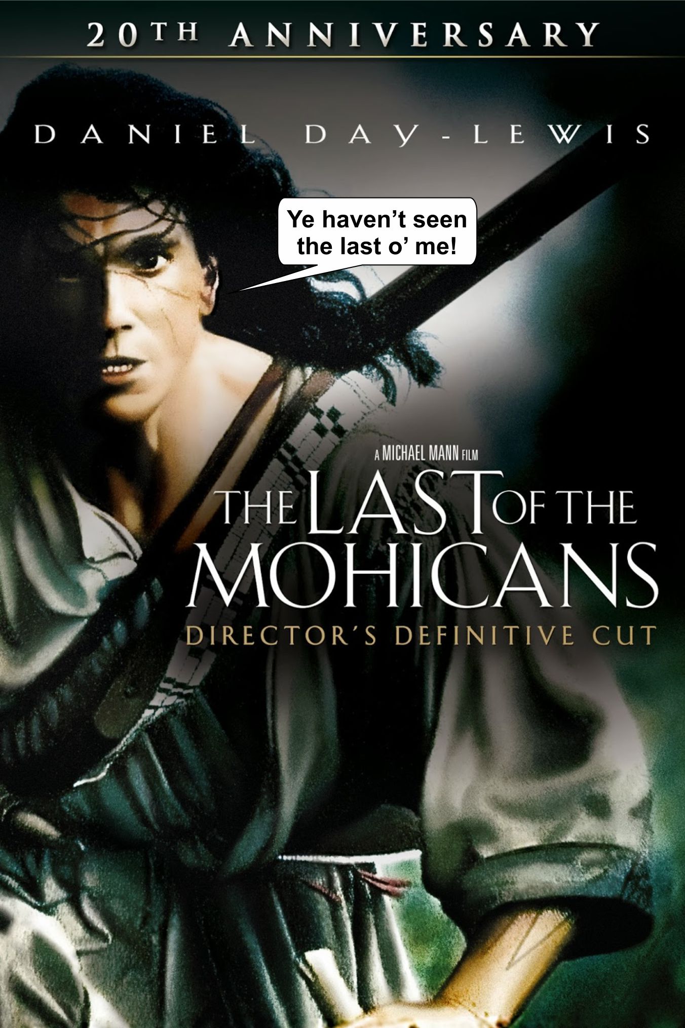 The Last of the Mohicans Director's Cut poster 2