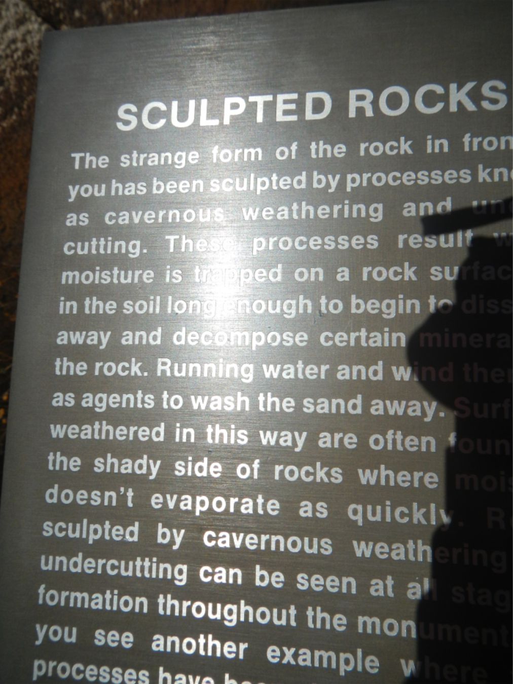 Sculpted rocks