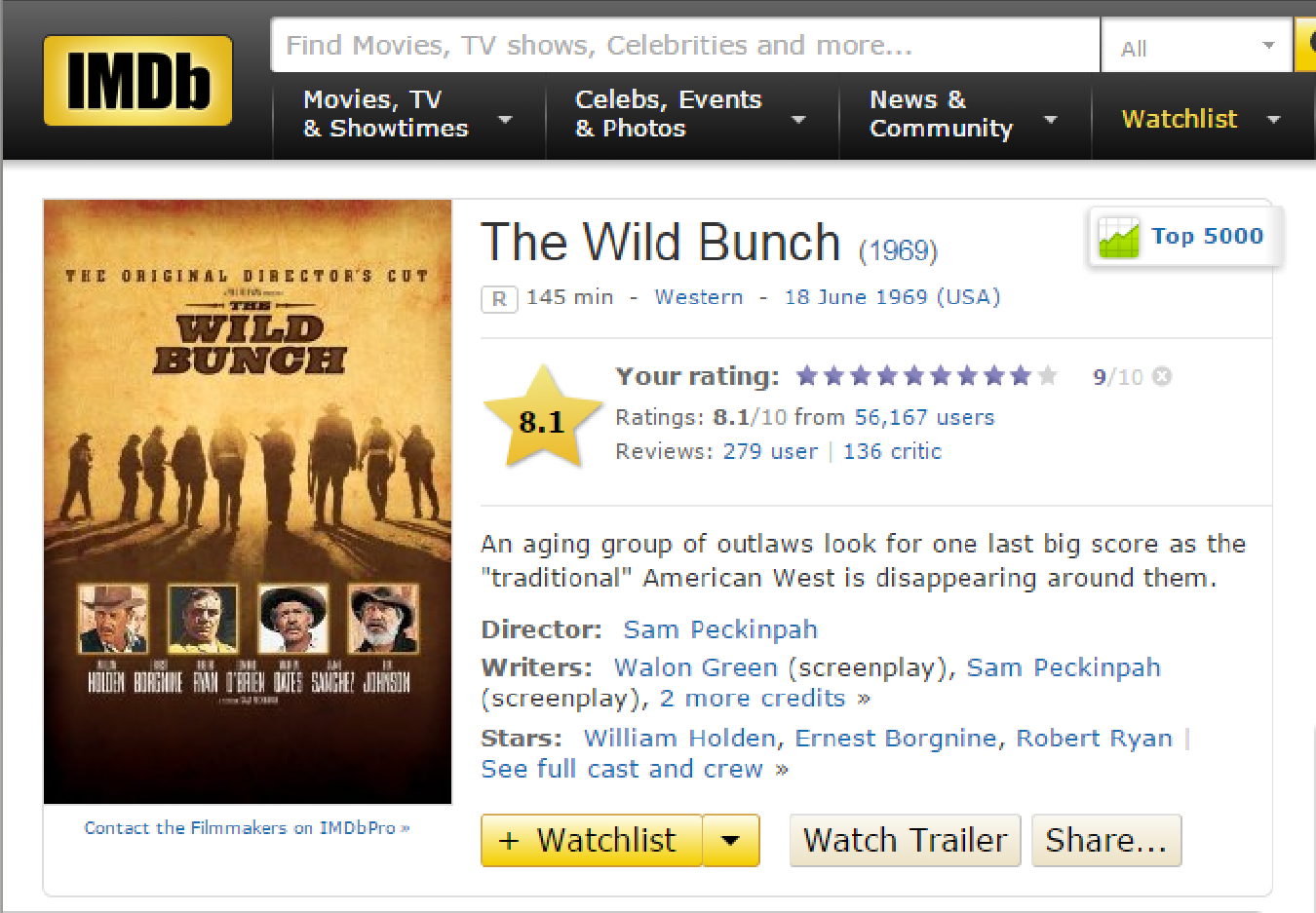 The WIld Bunch IMDB Review