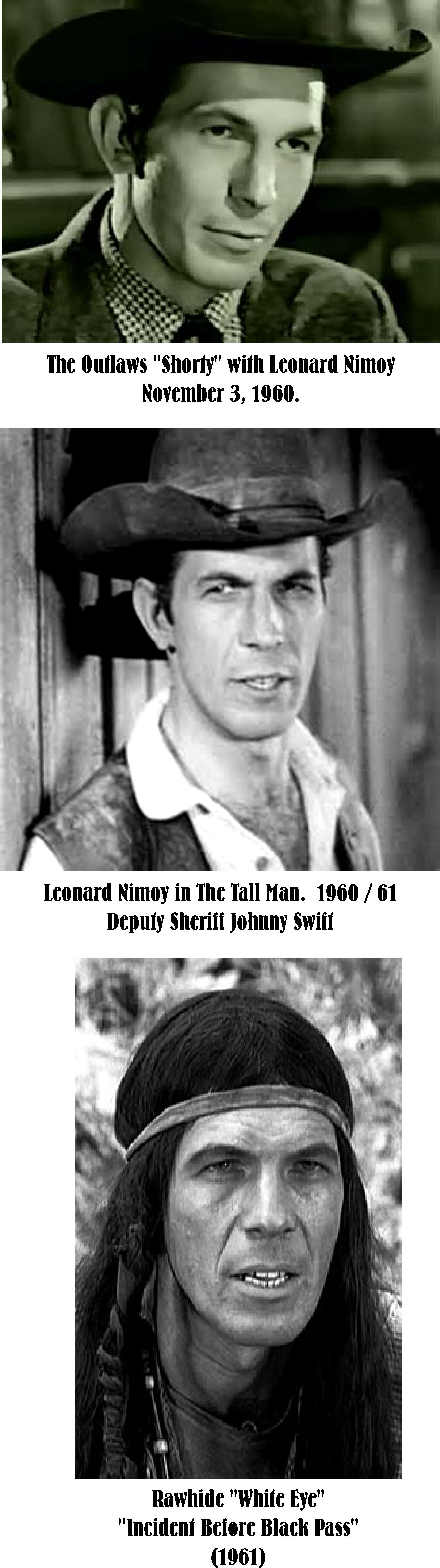 Leonard Nimoy tv westerns