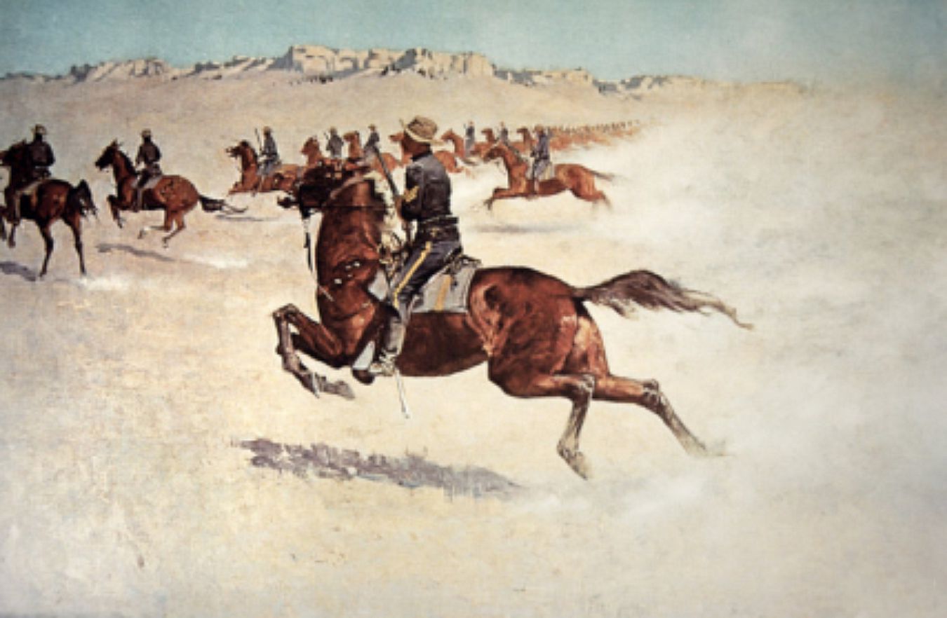 BUFFALO SOLDIER in pursuit - Frederick Remington
