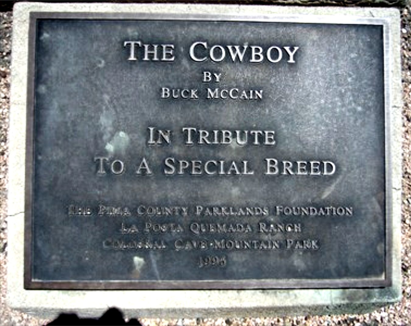 Colossal Ranch The Cowboy Plaque