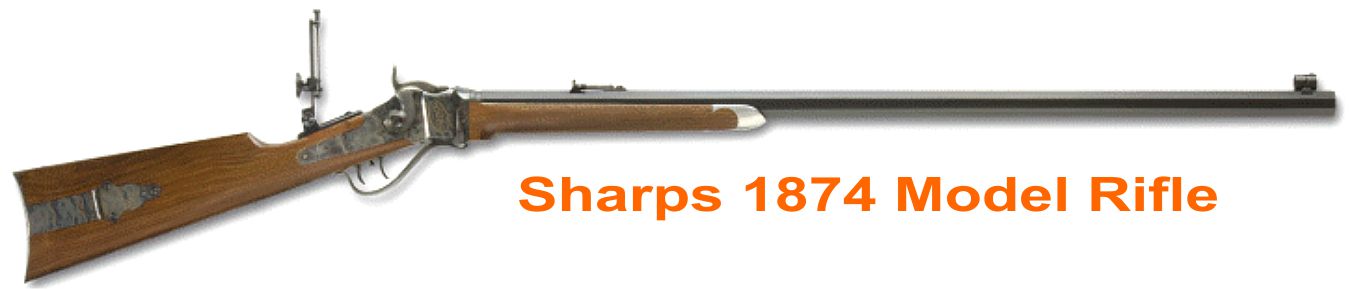 slow west Sharps 1874 Model Rifle