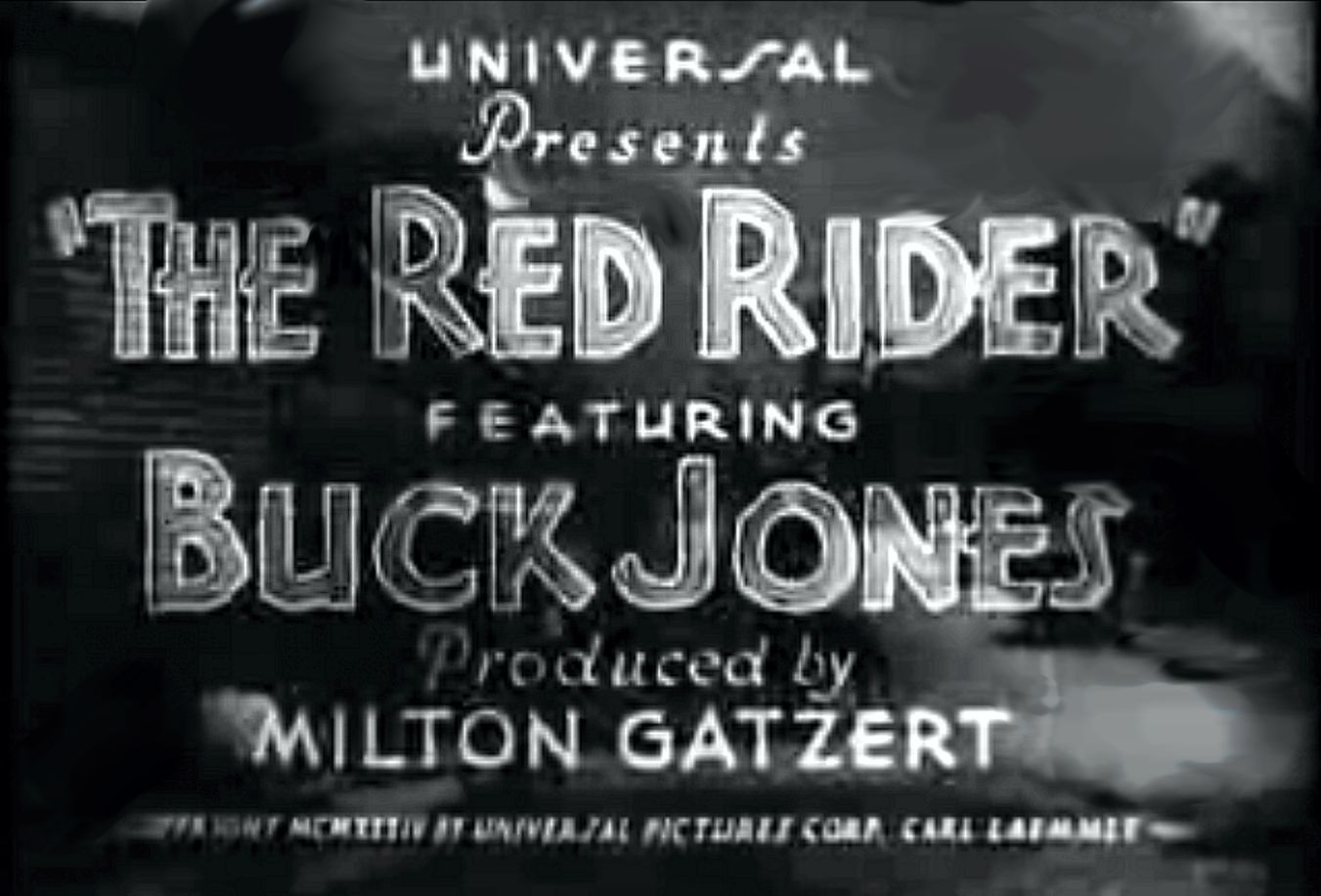 Buck Jones Red Rider title banner