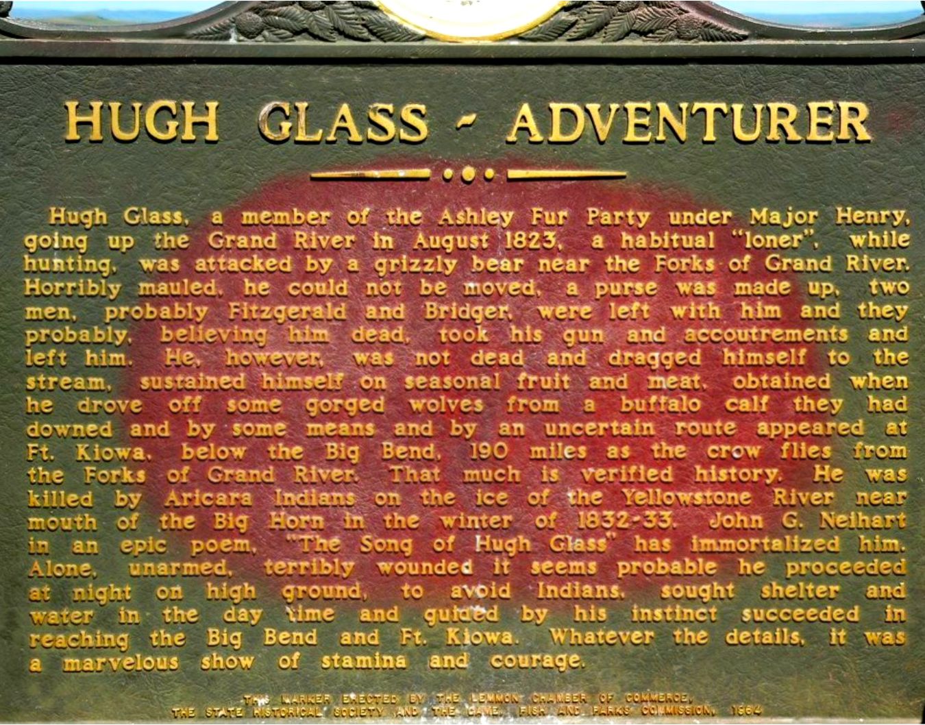 Hugh Glass monument 2