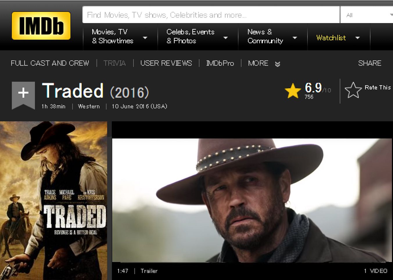 Traded IMDB review