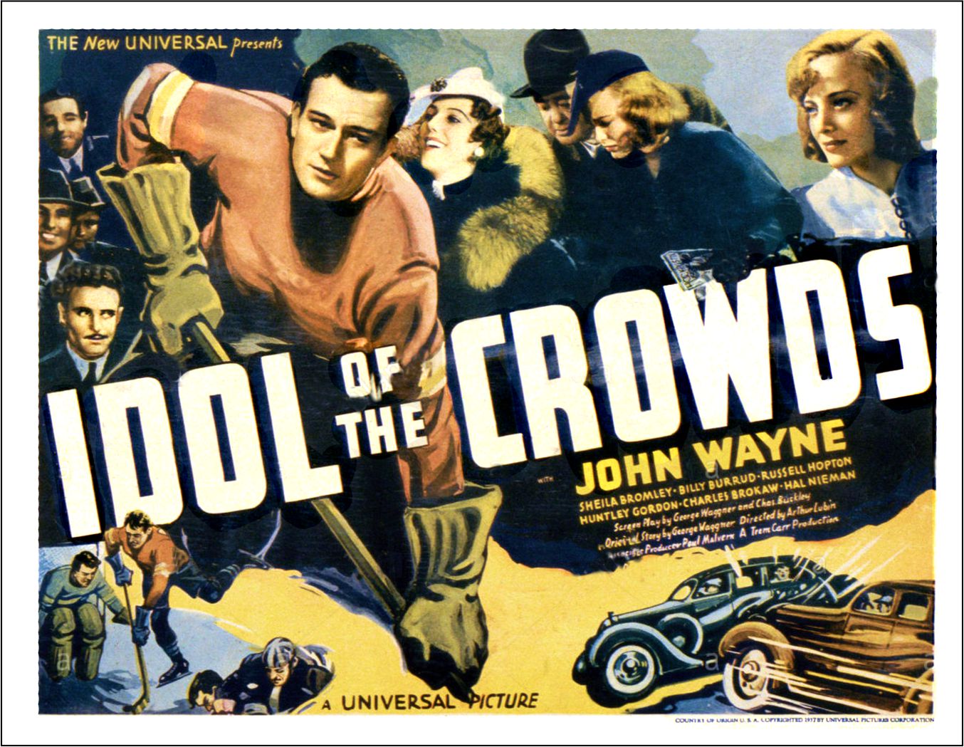 Idol of the Crowds John Wayne 1937 lobby card 5